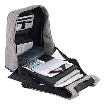 Interior de mochila antirrobo TZZ