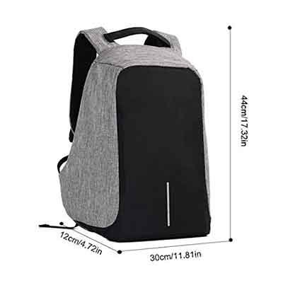 Mochila seguridad con cremallera oculta